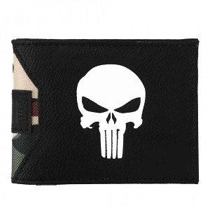 Mens The Punisher Logo Nylon Bi-Fold Wallet - 1 of 4