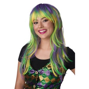 California Costumes Mardi Gras Party Girl Adult Wig - 1 of 3