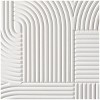 48" x 48" Wood Geometric Carved Wall Decor White - CosmoLiving by Cosmopolitan: Indoor Contemporary Art - 3 of 4