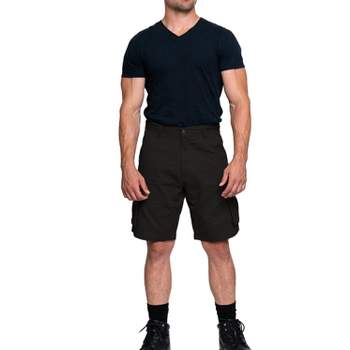 Full Blue Big Men's Expandable Waist Cargo Shorts