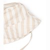 Makemake Organics Organic Baby Bucket Sun Hat Linen - Beige Stripes, 2-5 Years - 4 of 4