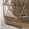 Park Designs Modern Metal and Wood Salt and Pepper Caddy Set - 3 of 3
