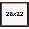 PosterPalooza | Modern Shadow Box 1" Depth Brown Picture Frame - UV Acrylic, Backing Board, Hanging Hardware - 2 of 4