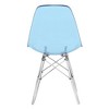 LeisureMod Dover Modern Dining Chair with Acrylic Base, Set of 2 - 4 of 4
