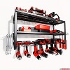 Keenray Power Tool Organizer Wall Mount - 2 Layers Storage Rack  for Drills Cordless Tools. Tool Organizer Storage for Workshop  Basement - 2 of 4