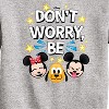 Boys' - Disney - Don’t Worry Be Emojis Graphic Long Sleeve Fleece Sweatshirt - 2 of 4