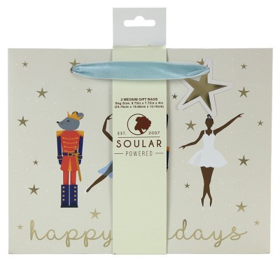 Soular Powered 2pk Medium Gift Bag Dancers and Flakes
