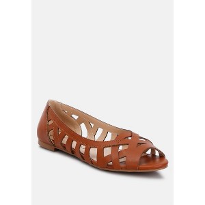 Moira Woven Peep Toe Flats - 1 of 2