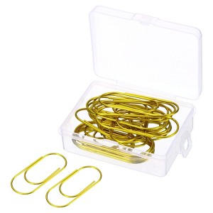 Unique Bargains Large Metal Prevent Tearing Pages Home Office Paper Clip 20 Pcs - 1 of 4