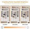 Elecwish Small Vanity Desk with Sliding Mirror and Lights White Makeup Vanities Set with Drawers Compact Dressing Table with Cabinet and Adjustable - 3 of 4
