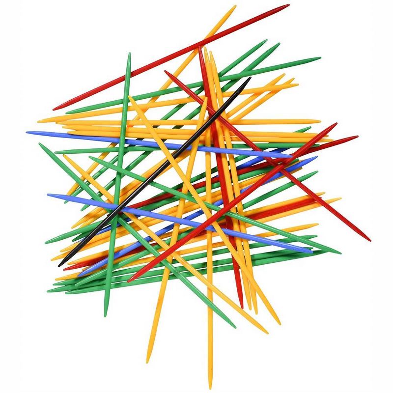 Point Games Giant Pick Up Sticks Game in Lucite Storage Can, 9 3/4" Long, Great Fun Game for All Ages.�, 3 of 5