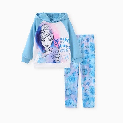 PATPAT Disney Princess Toddler Girls Clothes Long Sleeve Hoodies and Leggings Clothing Sets Fall Casual Pullover Tracksuit