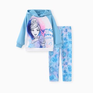 PATPAT Disney Princess Toddler Girls Clothes Long Sleeve Hoodies and Leggings Clothing Sets Fall Casual Pullover Tracksuit - 1 of 4