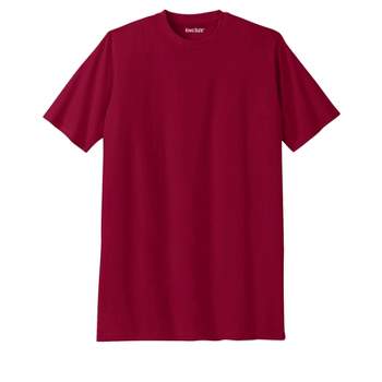 Kingsize Men's Big & Tall Waffle-knit Thermal Waffle Henley Tee - Tall - L,  Rich Burgundy Red Long Underwear Top : Target