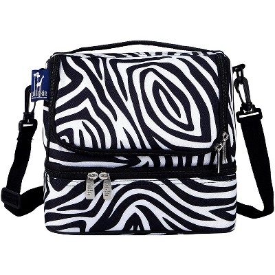 Zebra Two Compartment Lunch Bag