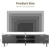 TV Stands, TV Console Table for TVs Up to 70", Entertainment Center with 2 Large Storage Cabinets, Wood TV Stand - 3 of 4