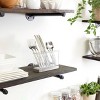 iDESIGN Utensil Holder and Silverware Organizer for Kitchen Countertop Storage Clear/Stainless Steel: Plastic & Metal, Hand Wash - 4 of 4
