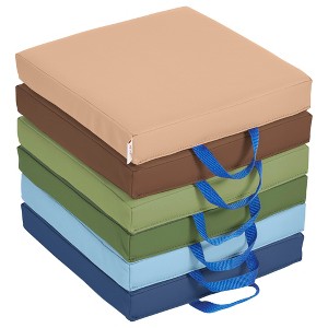 ECR4Kids SoftZone Floor Cushions, Square, 6-Piece - 1 of 4