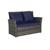 7-Piece Outdoor 9-Seater Cnversation Sofa Set with 2 Ottoman and Coffee Table - 4 of 4