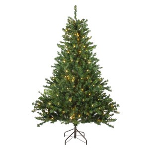 Northlight 5' Prelit Artificial Christmas Tree Canadian Pine - Candlelight LED Lights - 1 of 3