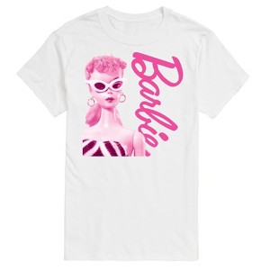 Men's - Barbie - Pink Doll Closeup Short Sleeve Graphic T-Shirt - 1 of 4
