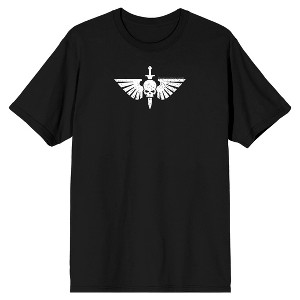 Warhammer 40000 Know No Fear Front and Back Men's Black Graphic Tee - 1 of 4