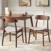 Buylateral Set of 2 Wave Solid Rubberwood Dining Chairs - 2 of 4