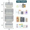 PAVILIA Hanging Toiletry Bag Travel Women Men, Foldable Cosmetic Organizer, Water Resistant Makeup Accessories Essentials Kit - 2 of 4
