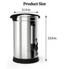 Commercial Coffee Maker, Food Grade Stainless Steel Large Capacity Coffee Urn for Church, Meeting, Lounges and Other Large Gatherings - 3 of 4