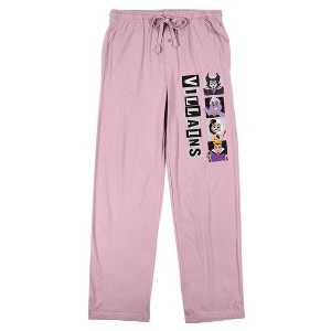 Disney Villains Women's Pink Sleep Pajama Pants - 1 of 3