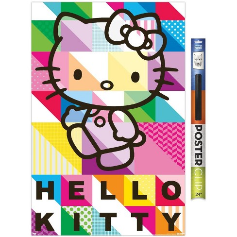 trends international hello kitty patterns unframed wall poster prints target