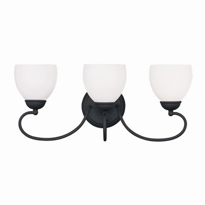 Livex Lighting Brookside 3 - Light Vanity in  Black