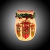 Stony Creek 4.0 Inch Decorated Sleds Pre-Lit Small Jar Holly Berry Ribbon Novelty Sculpture Lights - 4 of 4