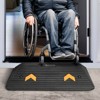 VEVOR Upgraded Rubber Threshold Ramp, 3" Rise Door Ramp with 1 Channel, Natural Rubber Car Ramp, 33069 lbs Load Capacity Curb Ramp - 2 of 4