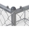 Lucky Dog Heavy Duty Outdoor Galvanized Steel Chain Link Dog Kennel Enclosure with Latching Door, and Raised Legs - image 3 of 4