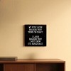 Slickblue Funny Parent Quote Wood Wall Sign – “They Think I’m Crazy” 7x7 Rustic Home Décor, Multiple Color Options - 2 of 3