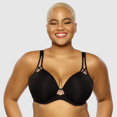 Paramour Women's Plus Size Amaranth Contour T-shirt Bra - Black