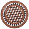 vidaXL Mosaic Bistro Set Terracotta Powder-coated iron, ceramic tile - 4 of 4