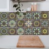Unique Bargains PVC Tile Stickers 3.94"x3.94" Black Yellow 24 Pcs - 4 of 4