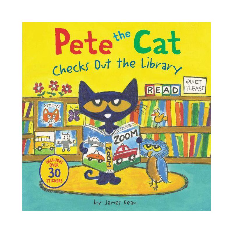 Pete the Cat Checks Out the Library -  (Pete the Cat) by James Dean (Paperback), 1 of 2
