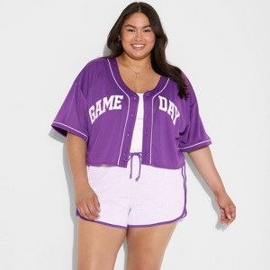 Women's Game Day Terry Pull-On Shorts - Wild Fable™ - 1 of 3