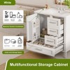 Mshliw 30" Modern Bathroom Vanity with Sink, 1 Soft-Close Door, 3 Drawers, Solid Wood Frame & Storage Shelves, Freestanding Cabinet - 4 of 4