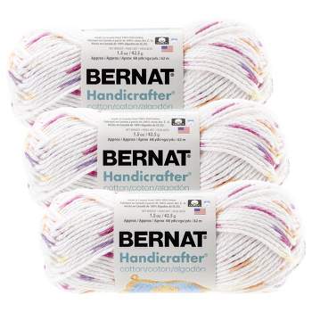 (Pack of 3) Bernat Handicrafter Cotton Yarn - Ombres-Floral Prints