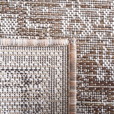 Ivory Medallion 8' x 10' Stain-Resistant Synthetic Rug