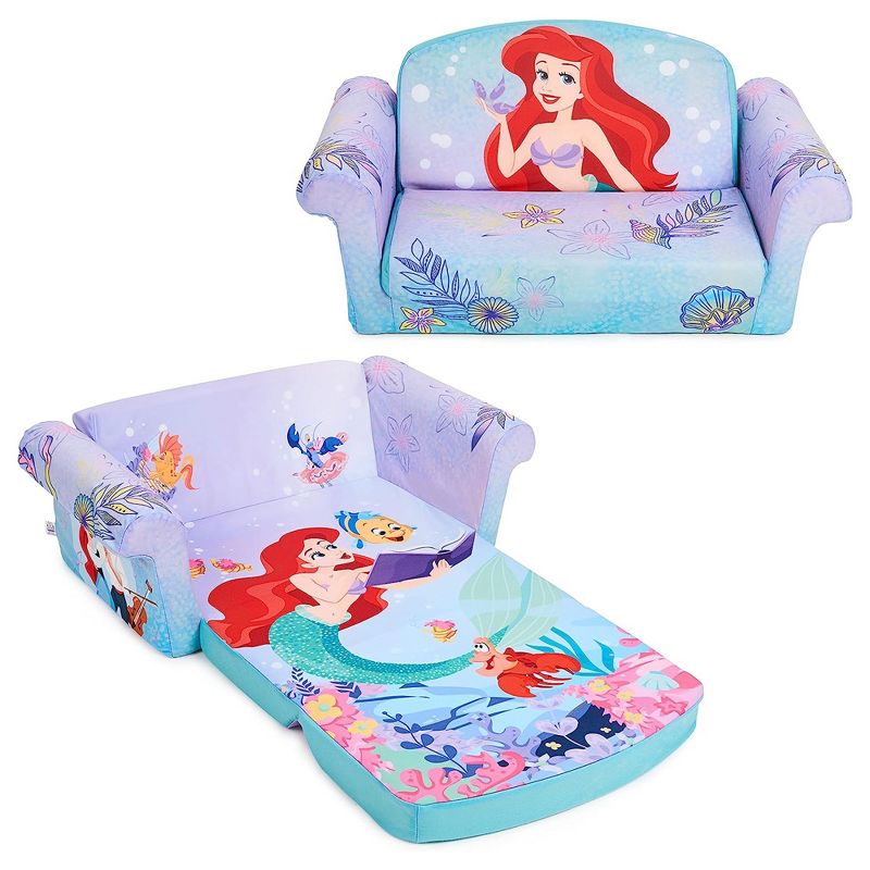 Marshmallow Furniture Disney's 2 in 1 Flip Open Compressed Foam Sofa and Sleeper Bed with Washable Cover, 1 of 8