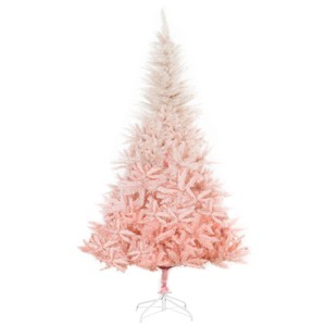 TopComfy Christmas Tree Stands Christmas Tree Romantic Blush Tone Easy to Decorate with Ornaments Holiday for Living Room, Pink, 39.37"*8.66"*9.45" - 1 of 4