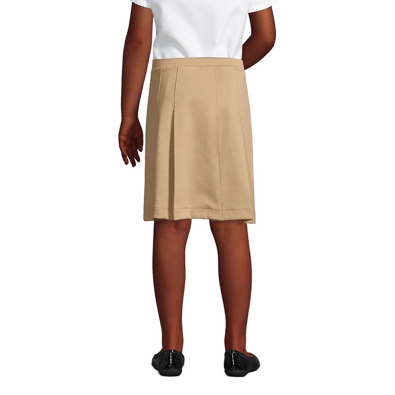 Lands' End Lands' End School Uniform Kids Ponte Pleat Skirt, 4 of 6