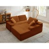 109'' Modern Boneless Sofa Couch, Corduroy Modular Sectional Sofa With L-Shape Chaise, No Assembly Required - 3 of 4