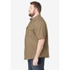 Boulder Creek by KingSize Men's Big & Tall Short Sleeve Denim And Twill Shirt - 4 of 4
