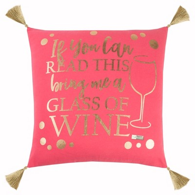 Simply Southern Word Throw Pillow Pink - Rizzy Home